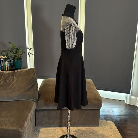 Women’s Black with Polka Dot Dress 1950’s Retro Style Size M NEW - Picture 3 of 13